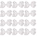 4 Inch Boutique Girls Hair Bows Hair Clips for Baby Girls Toddlers 12 Pcs Solid Color (White)
