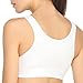 Yvette Women's Zipper Front Closure Easy On Sports Bra For Large Busts -No Padding High Support No Bounce Bra For Running Dancing SU6015, White, 36DDD