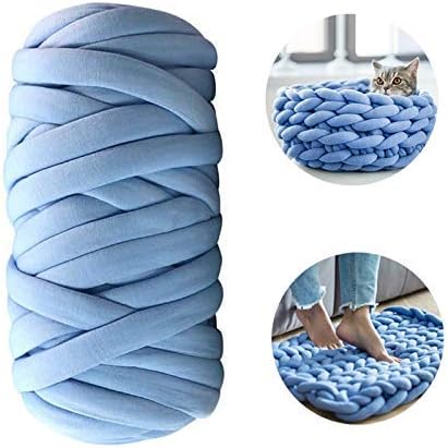 DIY Giant Wool Hand-Knitted Wool Yarn - Non-Mulesed Chunky Wool Yarn Big Chunky Yarn Massive Yarn Extreme Arm Knitting Giant Chunky Knit Blankets Throws - 510g/25m