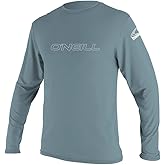 O'Neill Men’s Basic Skins Long Sleeve Sun Shirt, UPF 50+ Sun and Rash Protection for Surfing and All Outdoor Activities, Dusty Blue, Small