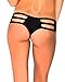 iHeartRaves Black Micro Cut Out Booty Shorts Bottoms (Medium/Large)