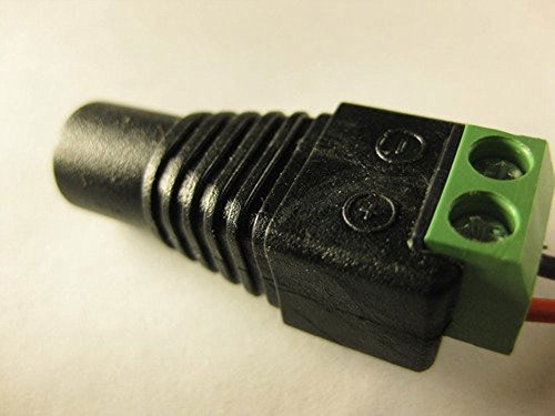 10 Pack 2.1mm x 5.5mm Male CCTV Camera DC Power Adapter