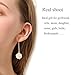 Kamille Handmade Dangle Pearl Earrings For Women - Gold Hoop Drop Earrings For Girls, Gift For Wedding