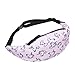 IEason Waist Bag Women Fashion Chain Leather Messenger Bag Shoulder Bag Chest Bag (Pink)