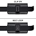 DeBin Leather Black iPhone 11 Pro / Xs / X Cell Phone Holster with Clip On / Magnetic Fastener and Belt Clip Pouch Cover Holder