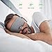 Eye Mask for Sleeping Blackout - AUPHIL 3D Contoured Eye Mask for Lash Extension Blindfold Sleeping Mask for Men Women Side Sleeper 100% Light Blocking, Soft Silk Like Sleep Mask
