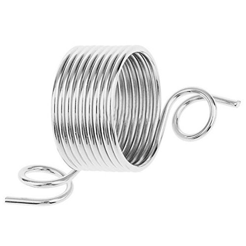 Ireav A Pair Stainless Steel Yarn Threader Finger Ring Wool Thread Thimble Knitting Sew Tool(M)