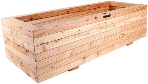 Large Larch Veggie Planter 150cm x 60cm x 48cm