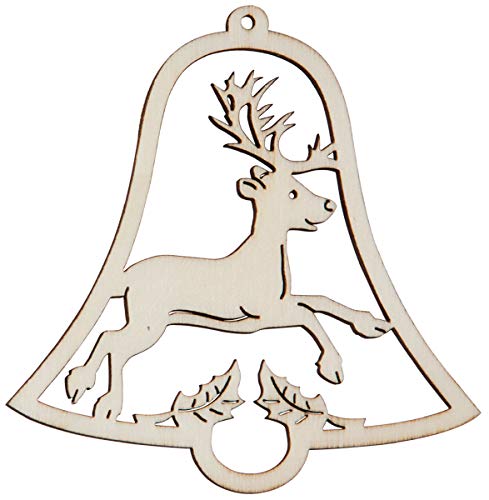 Hofmeister Holzwaren wooden cutouts (Deer, jumping, bell shaped frame)