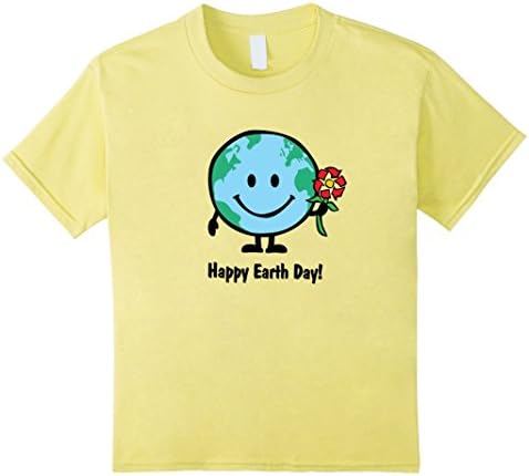 Kids Happy Earth Day Shirt 6 Lemon