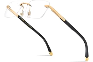 HEPIDEM 100% Really Buffalo Horn Handmade Glasses Frame Square Rimless Luxury Buffs Eyeglasses