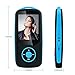 Mp3 Player with Bluetooth 16GB Sport Music Player Support up to 64GB Blue by OIKA
