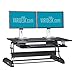 Vari Cube Series Height Adjustable Standing Desk for Cubicles - Stand Up Desk Converter for Dual Monitors - (Black) (Cube Plus 40)