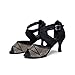 BAYSA Women Fashion Rhinestone Latin Ballroom Salsa Tango Dance Shoe