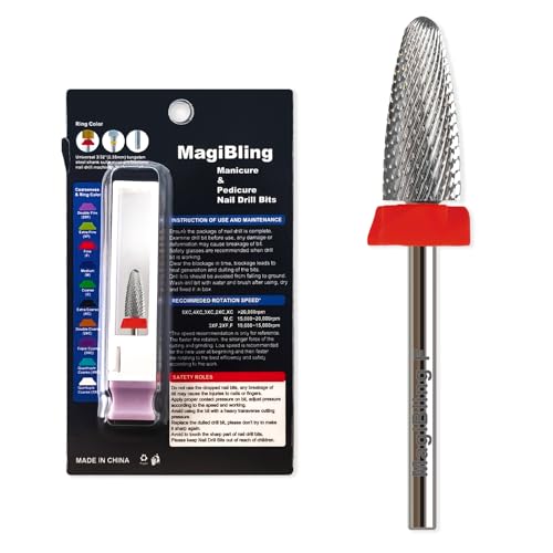 Fine Flame Nail Drill Bit, Smooth Tip, 3/32", Left &… at Amazon