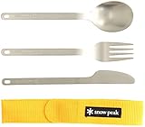 Snow Peak Men's Titanium Silverware Set