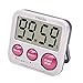 Hekisn Best Digital Kitchen Timer, Digital Stainless Steel Cooking Timer with Large Screen Strong Magnet Back, Kickstand, Auto Shut-Off for Kitchen Cooking Baking, Reminder for Student