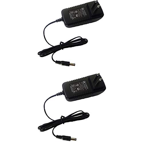 TIGERSECU Security Camera Power Adapter 12V 2A 100V-240V Power Supply for Analog/AHD/HD CCTV Security Cameras (2-Pack, Black)