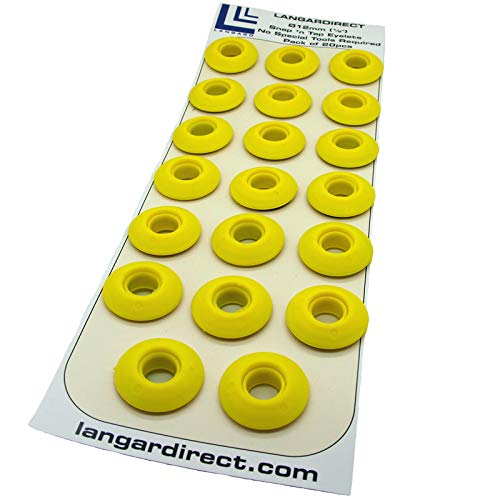 Langard 12mm Yellow snap 'n' Tap Eyelets Pack of 20pcs