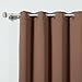 Best Home Fashion Closeout Basic Thermal Insulated Blackout Curtains - Antique Bronze Grommet Top - Chocolate - 52
