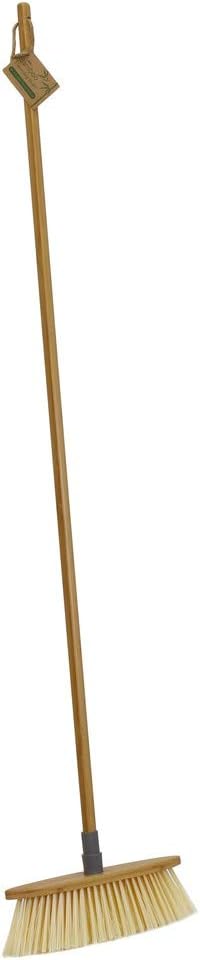 JVL 20-306 Bamboo Indoor Sweeping Brush Broom, Natural, 128cm