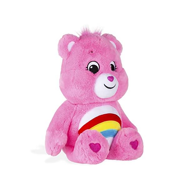 Care Bears 22061 14 Inch Medium Plush Cheer Bear, Collectable Cute Plush Toy, Cuddly Toys for Children, Soft Toys for Girls and Boys, Cute Teddies Suitable for Girls and Boys Aged 4 Years +,Pink – Bild 4