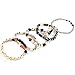 FINREZIO 4 Sets Bohemian Beaded Bracelets for Women Multilayer Stretch Stackable Bracelet Set Multicolor Jewelry