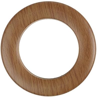 Rufflette Jupiter Rings, Polyacrylic, Medium Oak, 36-Piece