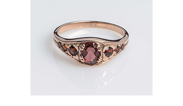 Rose gold and garnet Clearance