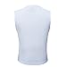 PALMFOX Mens Sleeveless Sports Undershirt Slimming Body Shaper Vest Shirt (Small, White)
