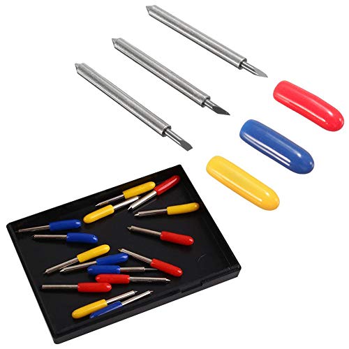 FICBOX 30 PCS Cutting Blades for Explore Air/Air 2 Maker Expression 10pcs 30° + 10pcs 45°Standard + 10pcs 60° Deep Cut Vinyl Fabric Cutting Replacement Blades - Thumbnail 5