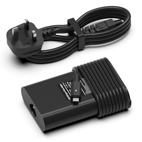 USB C 65W Laptop Charger Compatible with DELL Latitude 5430 7430 5420 5520 5410 5530 5330 7320 7420 2-in-1, DELL XPS 13 15 9350 9360 9365 9370, Chromebook 3100 3380 Type C Computer Power Adapter Cord