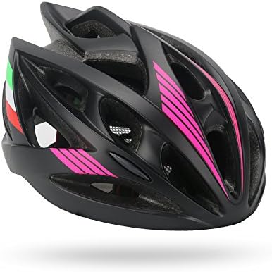 Coveine Lightweight Bike Helmet for Adults,Out-door Sport Helmet with 22 Ventilations (Black and Red)