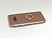 Galaxy S8 case,All-Round Protection with Free Rotating Metal Ring Holder (Rose Gold)