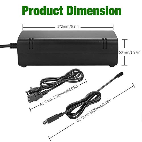 image for SFPC Xbox 360 E Power Supply, Compatible with Xbox 360E Power Adapter,