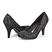 DREAM PAIRS Arpel Women's Formal Evening Dance Rhinestones Classic Low Heel Pumps Shoes New