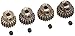 Hardcoated Aluminum 48p Pinion Gear Set (19T 20T 21T 22T) 48 Pitch - Associated Losi TLR Traxxas HPI