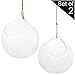 MyGift Clear Glass Hanging Terrarium Globe, Mini Decorative Air Plant Holder Set of 2
