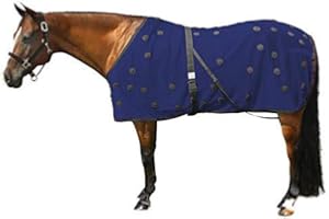 Dura-Tech Magnetic Horse Sheet – Navy Size 76 | 90 Unipolar Magnets | 350 D Lightweight Mesh | Equine Therapeutic Covering | Accelerate Recovery for Soreness & Inflammation