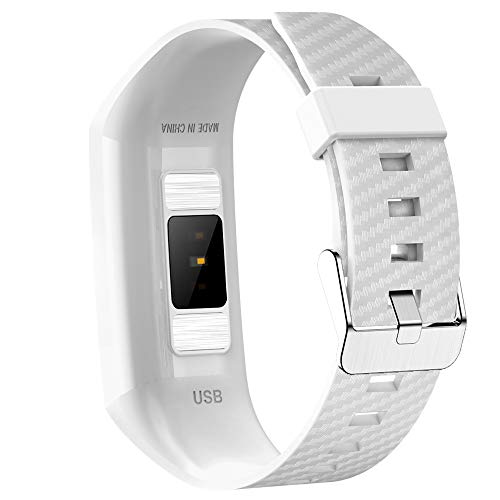 Smart Bracelet, YiMiky Bluetooth Smart Watch HR Monitor IP68 Waterproof Sport Wristband Blood Pressure Fitness Tracker Watch for Men Activity Tracking Bluetooth Smart Wristband - White - Thumbnail 3