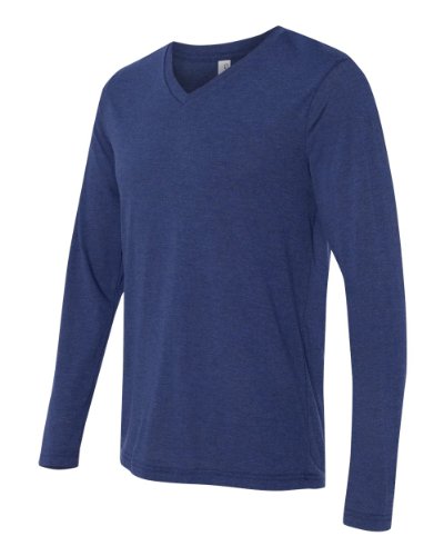 Bella Canvas Men's Tri-Blend Long-Sleeve V-Neck Tee