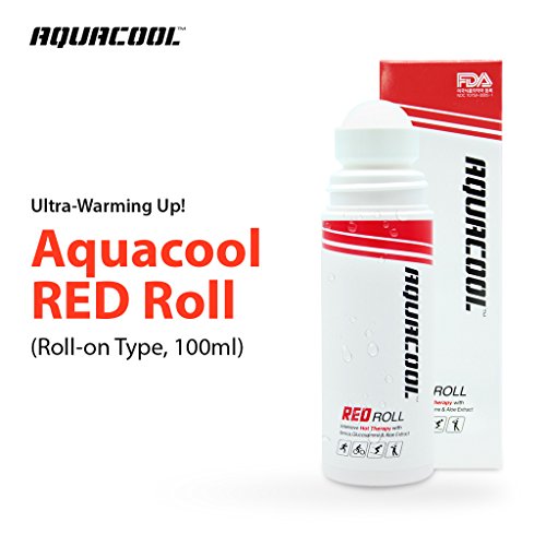 AQUACOOL RED Heat Therapy Pain Relief Gel - Water Based Long Lasting Pain and Inflammation Relieving Hot Therapy3.4oz Roll-On - for Arthritis, Back Pain, Sore Muscles, Joints & Chronic Aches