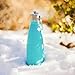 Thermo Tank Insulated Stainless Steel Water Bottle - Ice Cold 36 Hours! Vacuum + Copper Technology - Carry Loop Lid, Silicone Grip - 17 Ounce (Mint, 17oz)