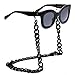 YALEX Eyeglasses Holder Strap Cord -Eyeglass String Retainer Cord -Glasses Lanyard Chain Necklace (black)