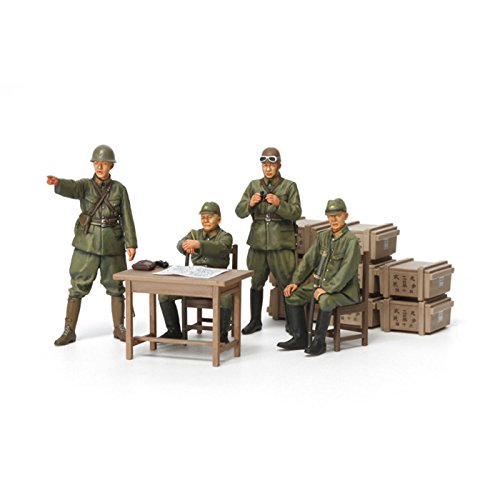 Tamiya 300035341 - 1:35 WWII Figur-Set Japanishe Soldaten mit Zubehör