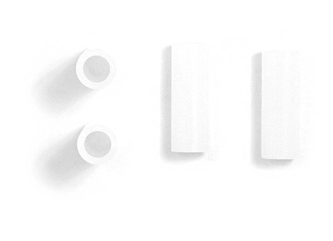 Gibraltar cymbal stand accessories 4 pieces. Plastic sleeve white 6mm SC-CS6MM