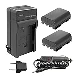 TURPOW NB-2LH NB-2L Battery Charger Set for Canon PowerShot G7 G9 S30 S40 S45 S50 S60 S70 S80 DC410 DC420 VIXIA HF R10 HF R100 HF R11 EOS 350D 400D Digital Rebel XT XTi [ 2 Pack, 1700mAh ]