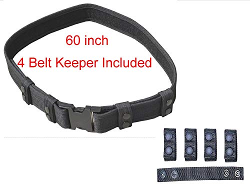 Explorer Tactical Deluxe Black Nylon Tactical Police SWAT EMT Security Adjustable Belt