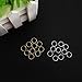 80 Pieces Hair Clip Rings Decorations, Braid Hair Loop Headband Accessories, Gold/Sliver