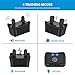 Dog Training Collar – Dog Shock Collar with Remote 2500Ft Range 4 Training Modes Beep Vibration Shock LED Light Rechargeable E-Collar Waterproof IPX7 Dog Bark Collar for Medium Large Dogsthumb 4